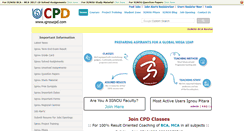 Desktop Screenshot of ignoucpd.com